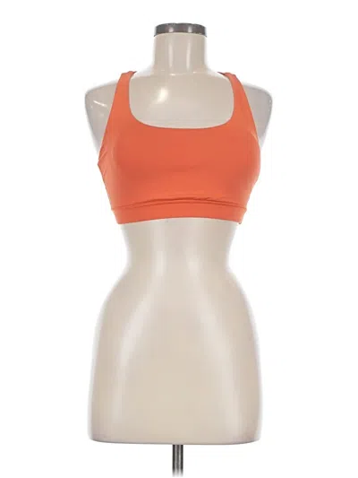 Pre-owned Lululemon Athletica Sports Bra In Orange