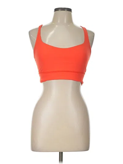 Pre-owned Lululemon Athletica Sports Bra In Orange