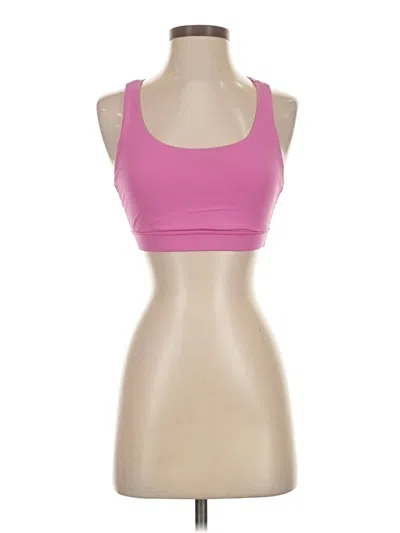 Pre-owned Lululemon Athletica Sports Bra In Pink