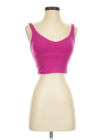 Pre-owned Lululemon Athletica Sports Bra In Pink