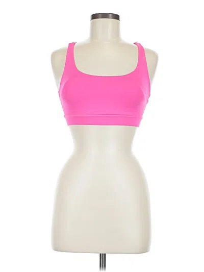 Pre-owned Lululemon Athletica Sports Bra In Pink