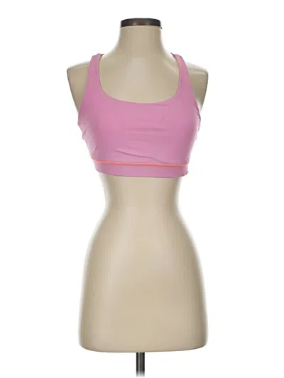 Pre-owned Lululemon Athletica Sports Bra In Pink