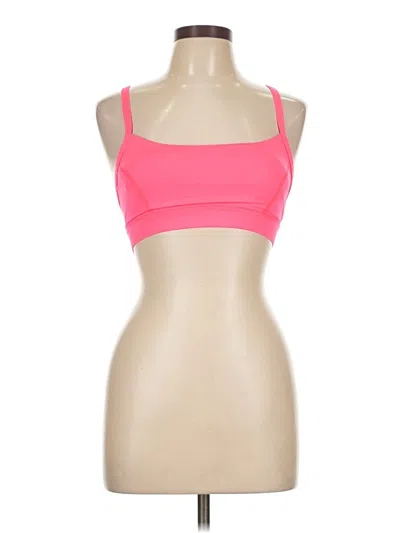 Pre-owned Lululemon Athletica Sports Bra In Pink