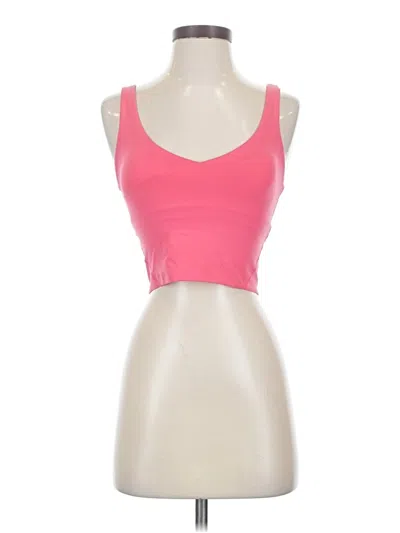 Pre-owned Lululemon Athletica Sports Bra In Pink
