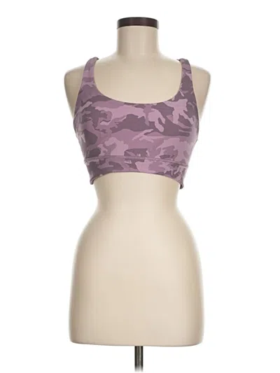 Pre-owned Lululemon Athletica Sports Bra In Purple