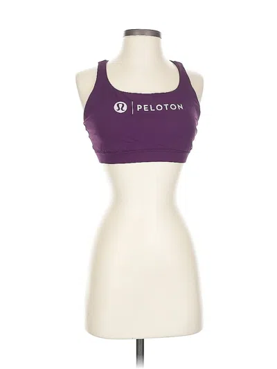Pre-owned Lululemon Athletica Sports Bra In Purple