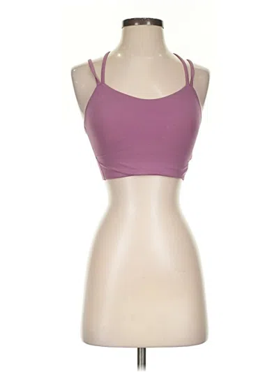 Pre-owned Lululemon Athletica Sports Bra In Purple
