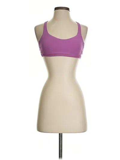 Pre-owned Lululemon Athletica Sports Bra In Purple