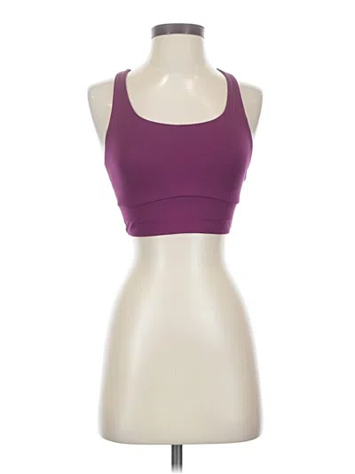 Pre-owned Lululemon Athletica Sports Bra In Purple