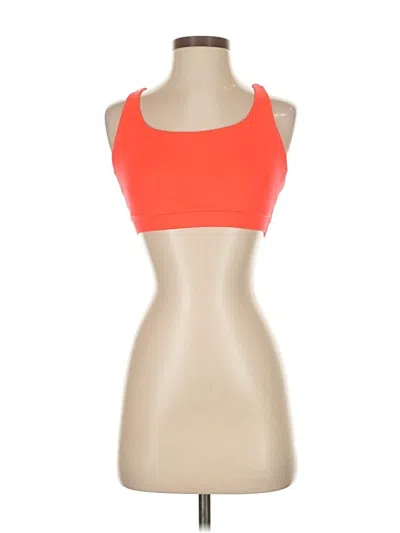 Pre-owned Lululemon Athletica Sports Bra In Red