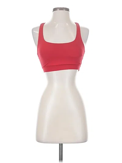 Pre-owned Lululemon Athletica Sports Bra In Red