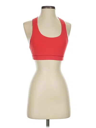 Pre-owned Lululemon Athletica Sports Bra In Red