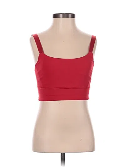 Pre-owned Lululemon Athletica Sports Bra In Red