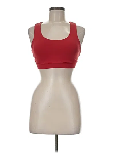 Pre-owned Lululemon Athletica Sports Bra In Red