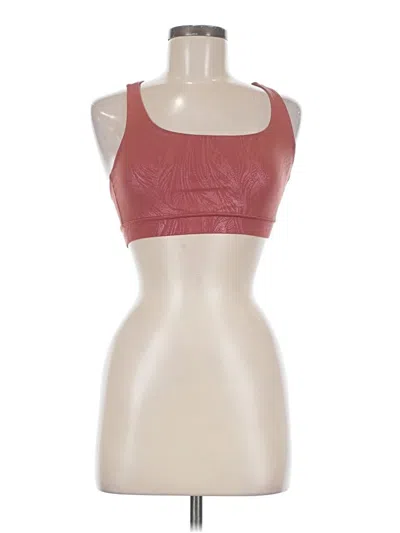 Pre-owned Lululemon Athletica Sports Bra In Red