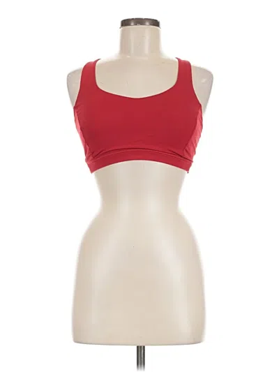 Pre-owned Lululemon Athletica Sports Bra In Red