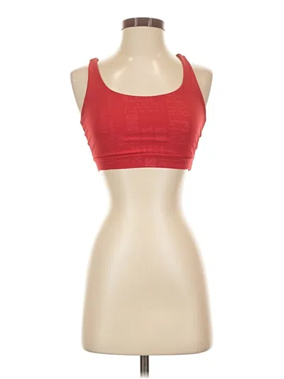 Pre-owned Lululemon Athletica Sports Bra In Red