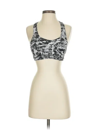 Pre-owned Lululemon Athletica Sports Bra In Silver