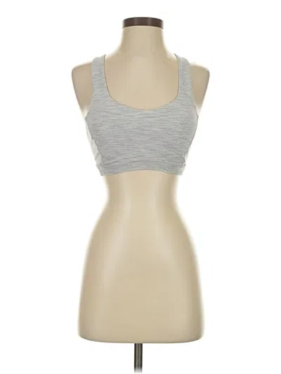 Pre-owned Lululemon Athletica Sports Bra In Silver