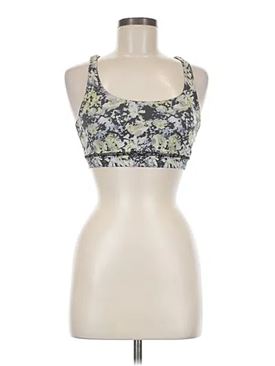 Pre-owned Lululemon Athletica Sports Bra In Silver