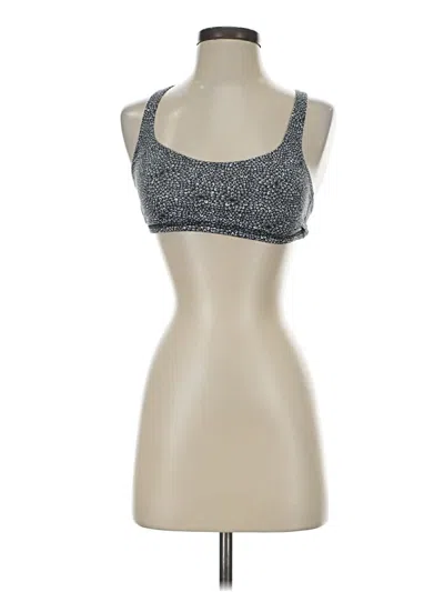 Pre-owned Lululemon Athletica Sports Bra In Silver