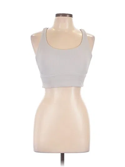 Pre-owned Lululemon Athletica Sports Bra In Silver