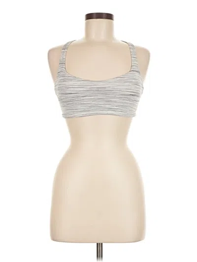 Pre-owned Lululemon Athletica Sports Bra In Silver