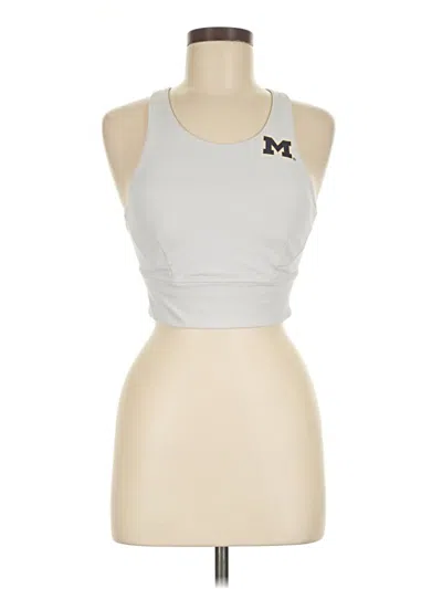 Pre-owned Lululemon Athletica Sports Bra In Silver