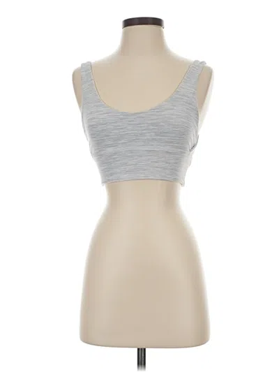 Pre-owned Lululemon Athletica Sports Bra In Silver