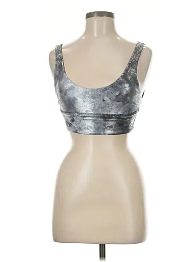 Pre-owned Lululemon Athletica Sports Bra In Silver