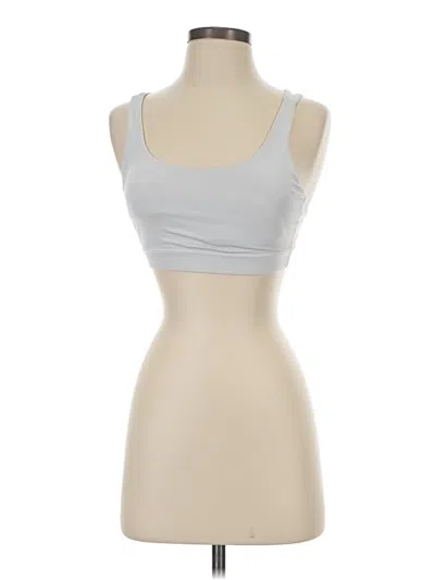 Pre-owned Lululemon Athletica Sports Bra In Silver