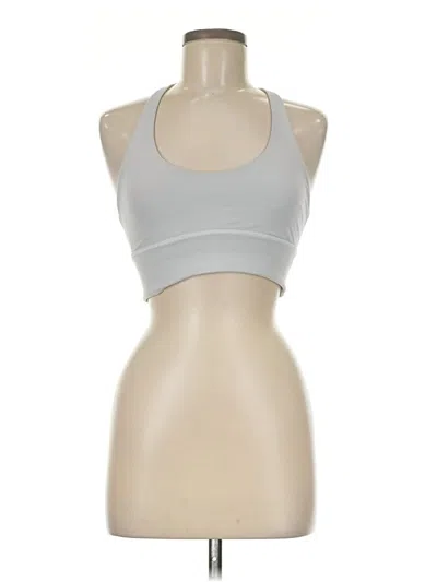 Pre-owned Lululemon Athletica Sports Bra In Silver
