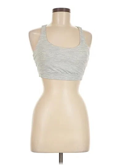 Pre-owned Lululemon Athletica Sports Bra In Silver