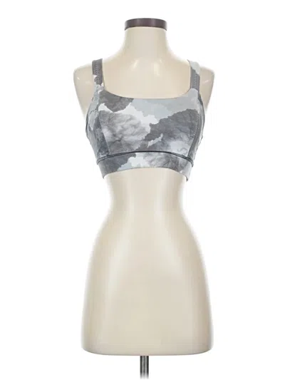 Pre-owned Lululemon Athletica Sports Bra In Silver
