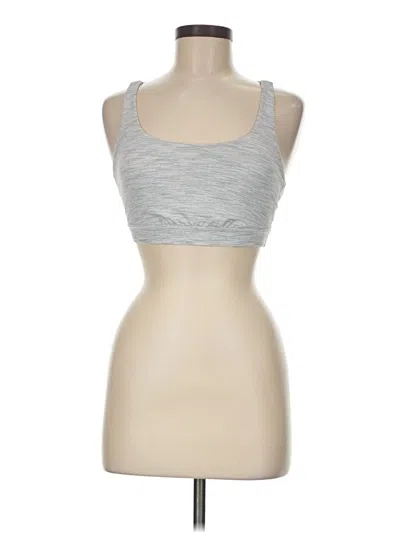Pre-owned Lululemon Athletica Sports Bra In Silver