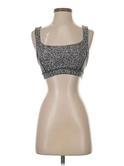 Pre-owned Lululemon Athletica Sports Bra In Silver