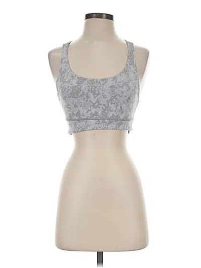 Pre-owned Lululemon Athletica Sports Bra In Silver