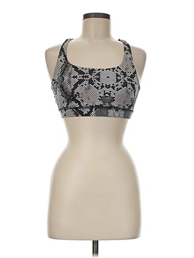 Pre-owned Lululemon Athletica Sports Bra In Silver