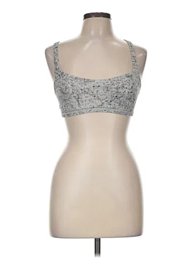Pre-owned Lululemon Athletica Sports Bra In Silver