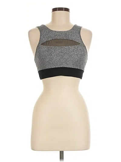 Pre-owned Lululemon Athletica Sports Bra In Silver