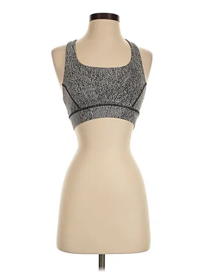 Pre-owned Lululemon Athletica Sports Bra In Silver