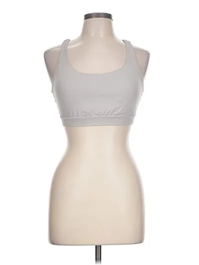 Pre-owned Lululemon Athletica Sports Bra In Silver