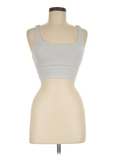 Pre-owned Lululemon Athletica Sports Bra In Silver