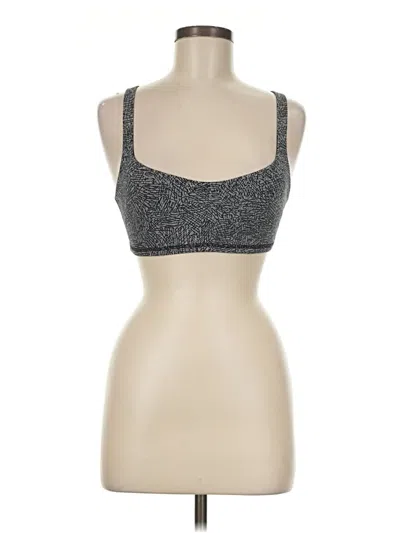 Pre-owned Lululemon Athletica Sports Bra In Silver
