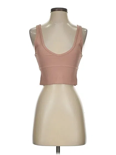 Pre-owned Lululemon Athletica Sports Bra In Tan