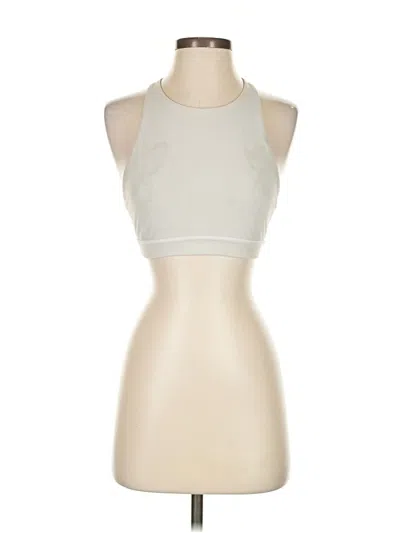 Pre-owned Lululemon Athletica Sports Bra In White
