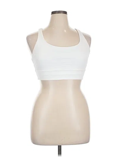 Pre-owned Lululemon Athletica Sports Bra In White