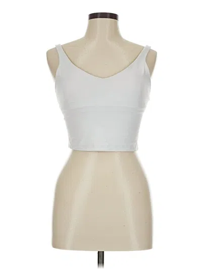 Pre-owned Lululemon Athletica Sports Bra In White