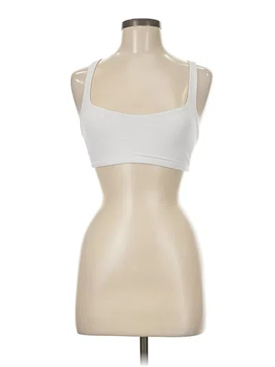 Pre-owned Lululemon Athletica Sports Bra In White