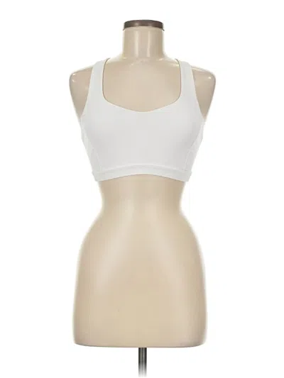 Pre-owned Lululemon Athletica Sports Bra In White